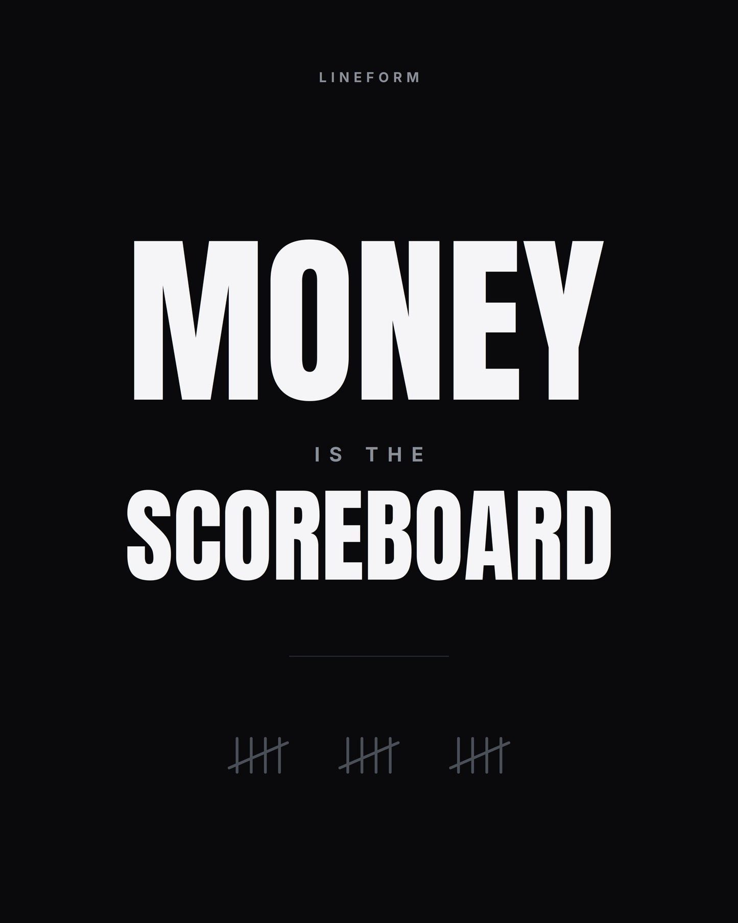 The Scoreboard | Money Goals Print